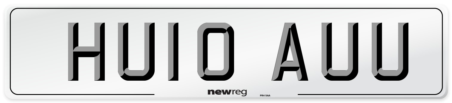 HU10 AUU Number Plate from New Reg